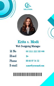Professional ID Card Design for Modern Office Teams