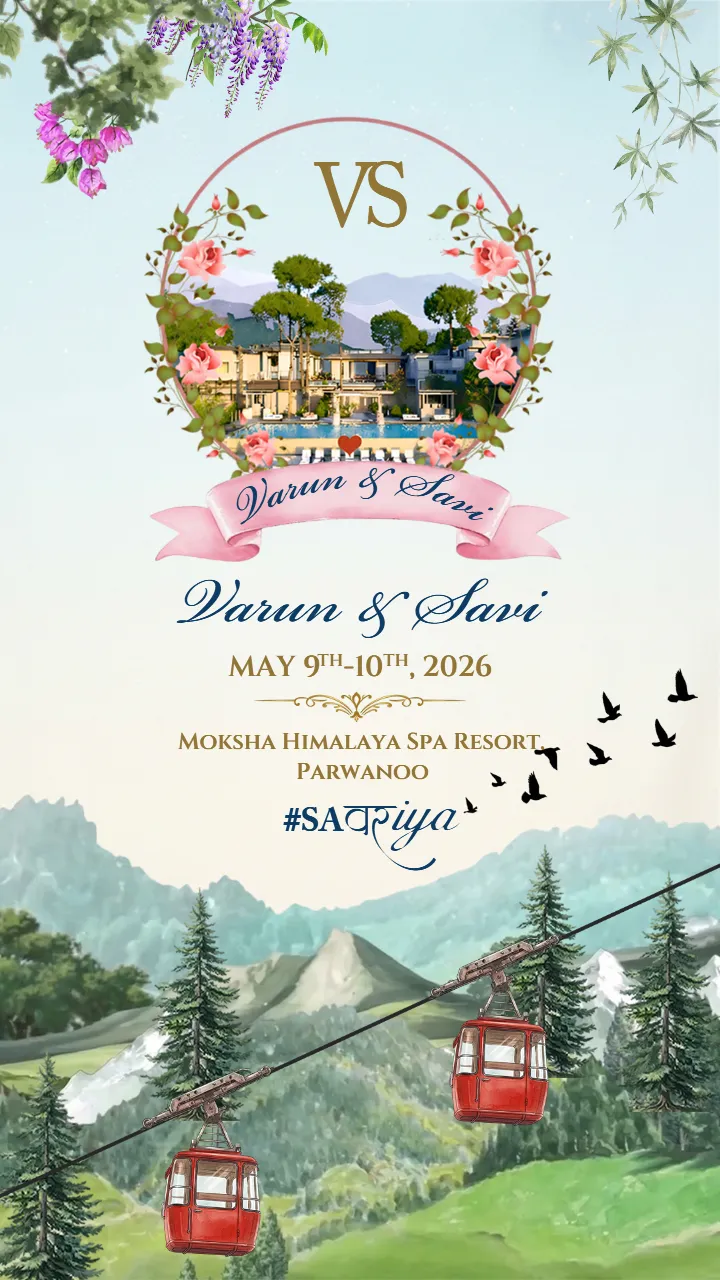 Wedding Invitation Video Luxury Wedding Celebration Theme