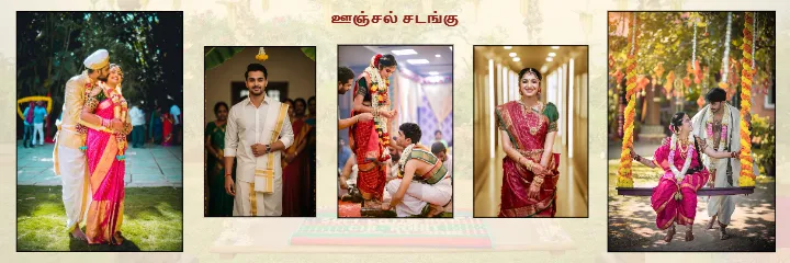 Tamil Wedding Album PSD With Temple Wedding Memories