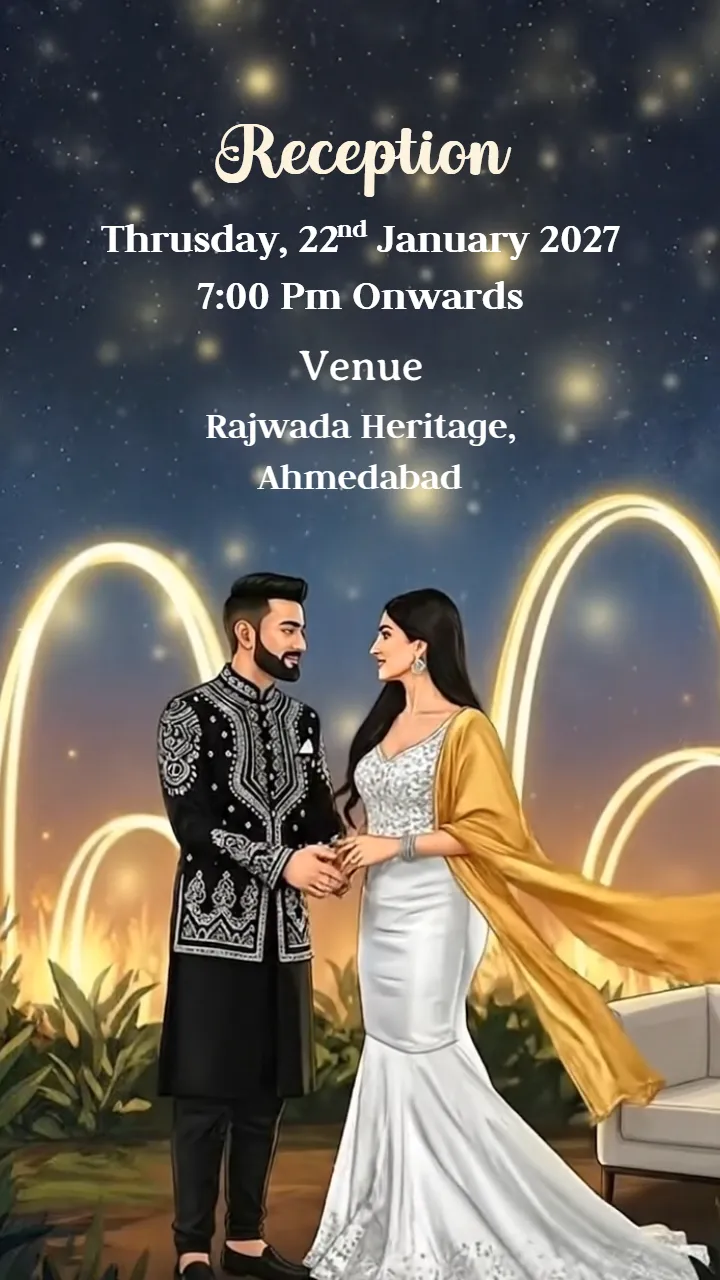 3d Wedding Invitation video indian traditional theme