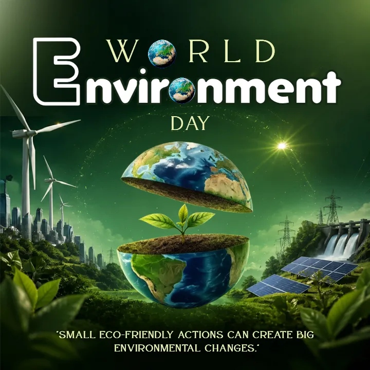 Editable World Environment Day Image in English HD Online