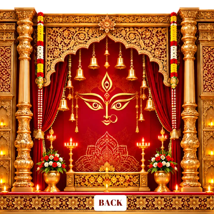 Modern Navratri 3D Mandap Designs for Festival Events