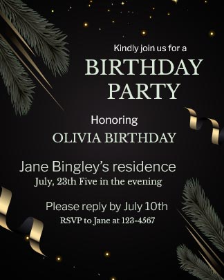 Birthday Invitations for Women - Free