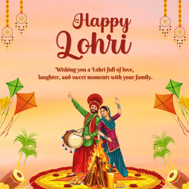 Happy Lohri Wishes English 2026 for Friends and Family