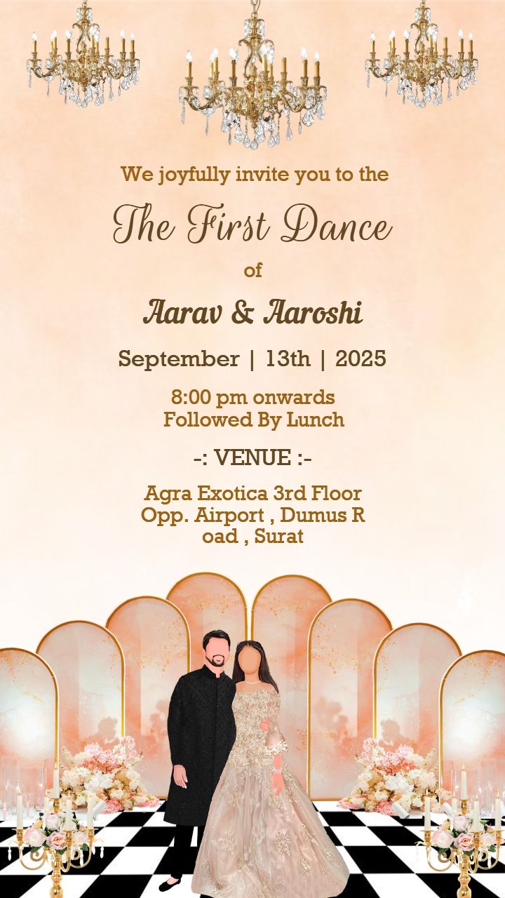 Trendy sangeet invitation card maker online