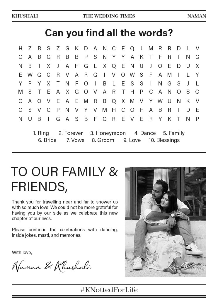 Design A Perfect Newspaper Wedding Invitation