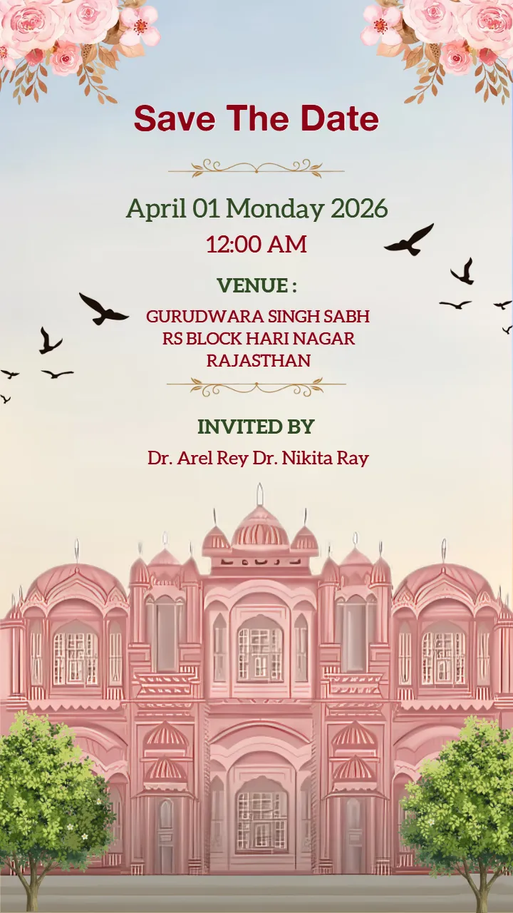 Wedding Save the Date Video Inspired by Rajasthani Culture