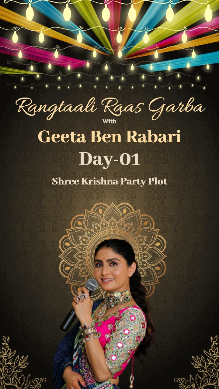 Creative Navratri Post With Geeta Ben Rabari Night