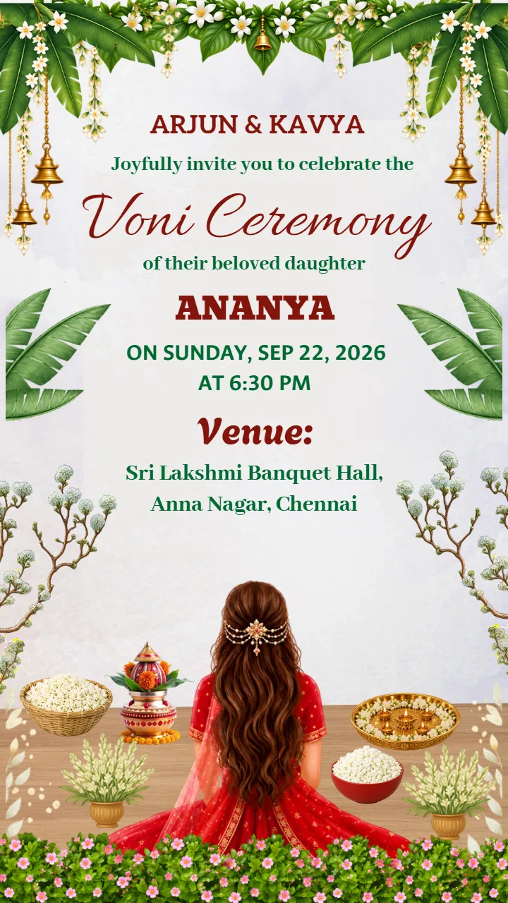 Voni Ceremony Invitation Video for a Memorable Celebration