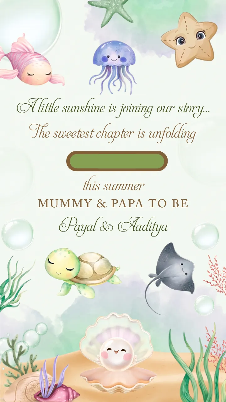 Pregnancy Announcement Video Template for Baby Reveals