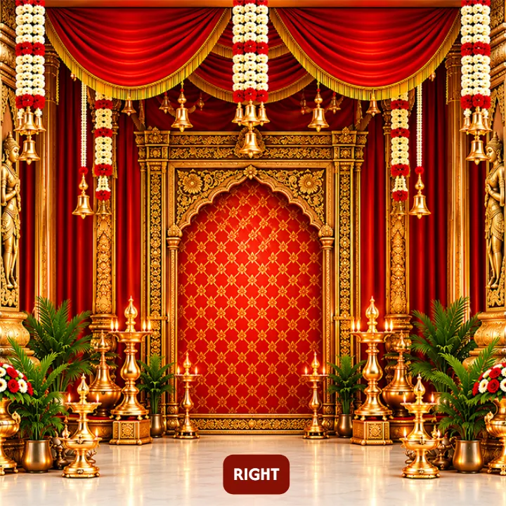 Navaratri 3D Mandap Design for Garba and Puja Events