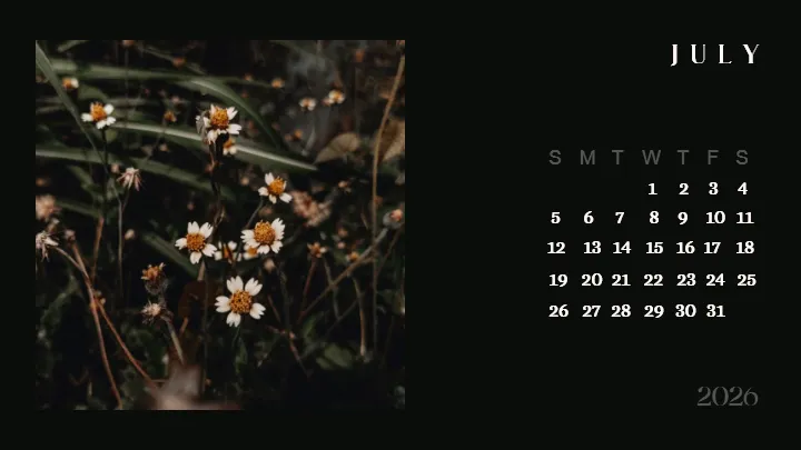 2026 calendar images designed for modern photo calendar