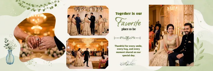 Reception Album Design PSD for Stunning Reception Memories