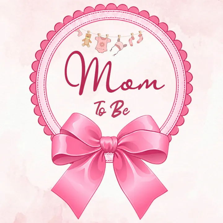 Customize Baby Shower Badge in English Online HD Design