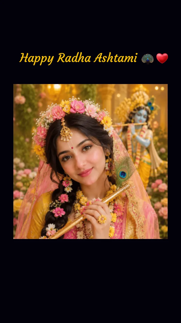 Happy Radha Ashtami Status Video for Family and Friends