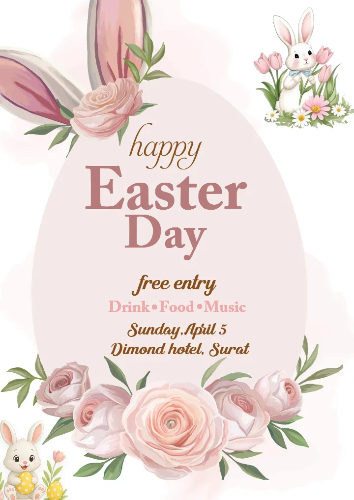 Elegant Happy Easter Day Invitation in English Ideas HD