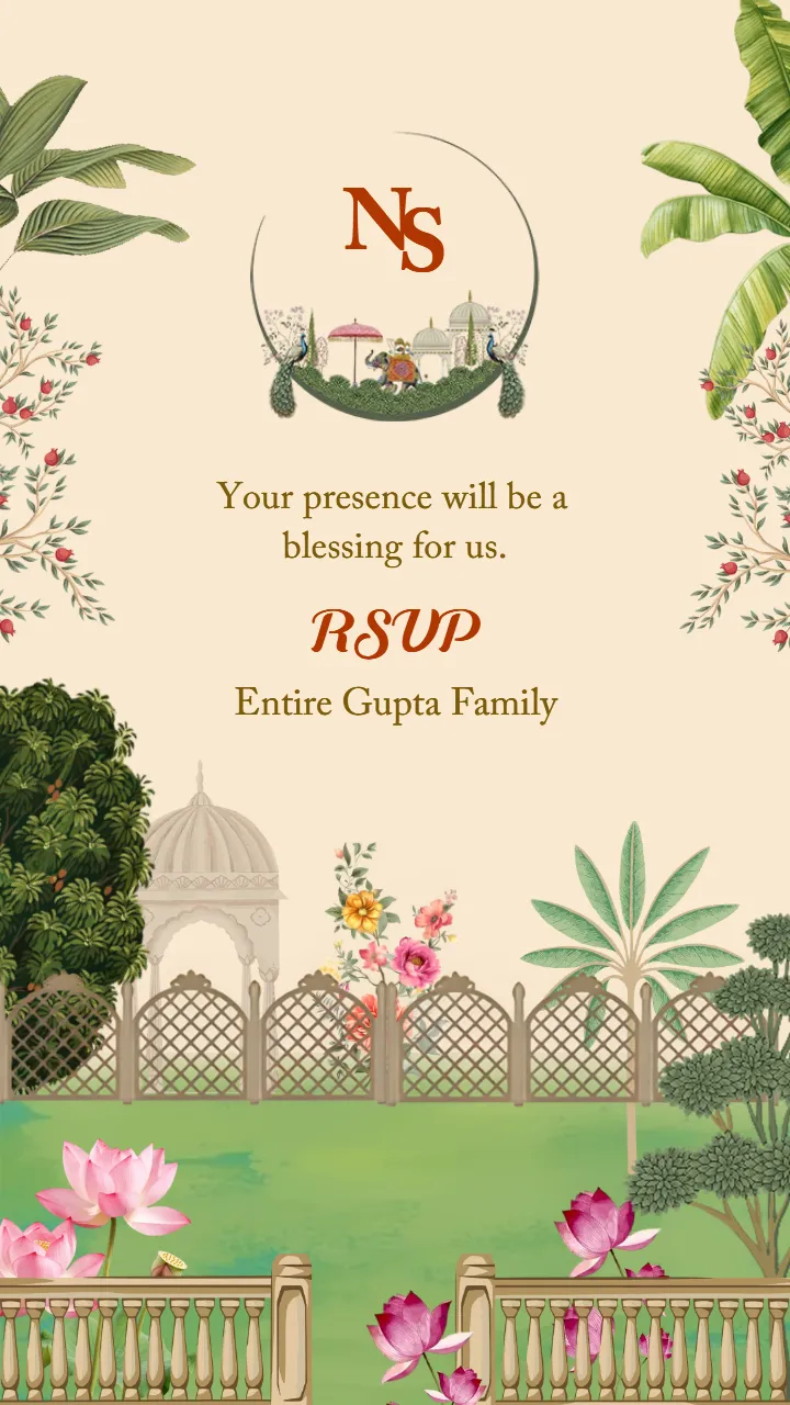 Wedding Invitation Video Template for Modern Couples