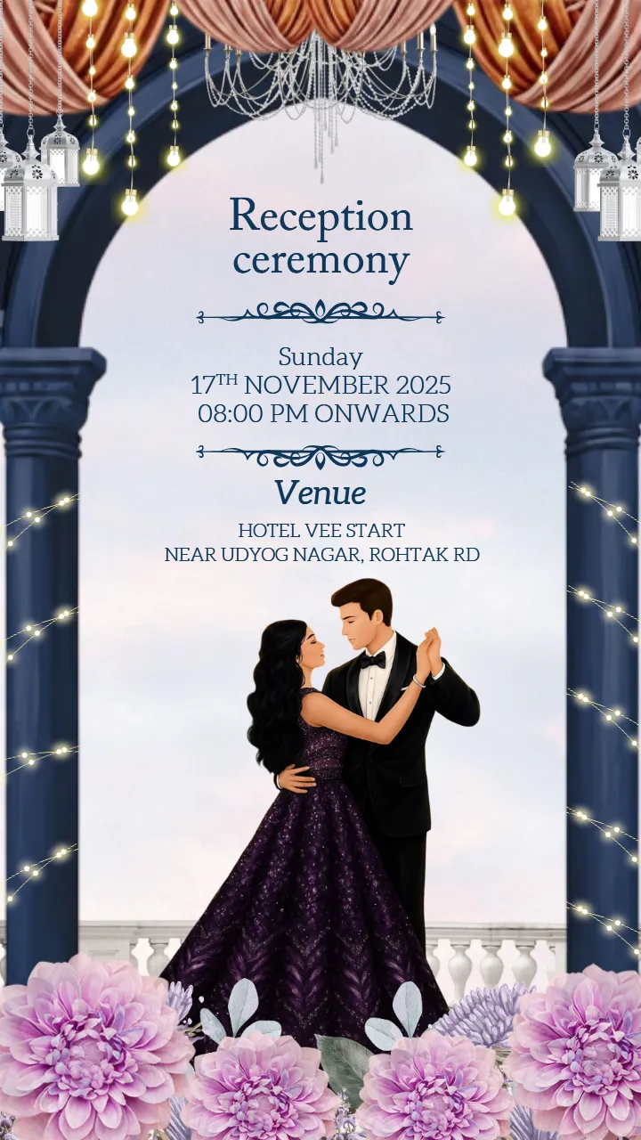 Premium Caricature Christian Wedding Invitation Video Online