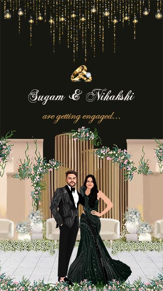 Glamorous Engagement Ceremony Decoration with Modern Touch