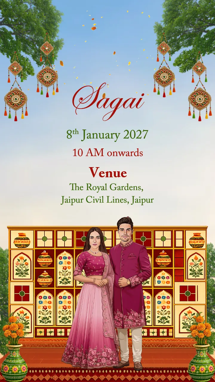 Wedding Invitation Video for Royal Traditional Wedding
