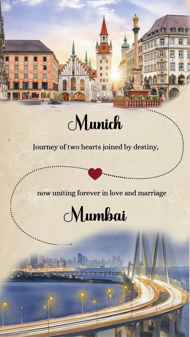 Save the Date Wedding Invitation Video Travel Theme