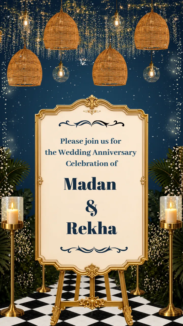Wedding 25th Anniversary Invitation Video Couple Ceremony