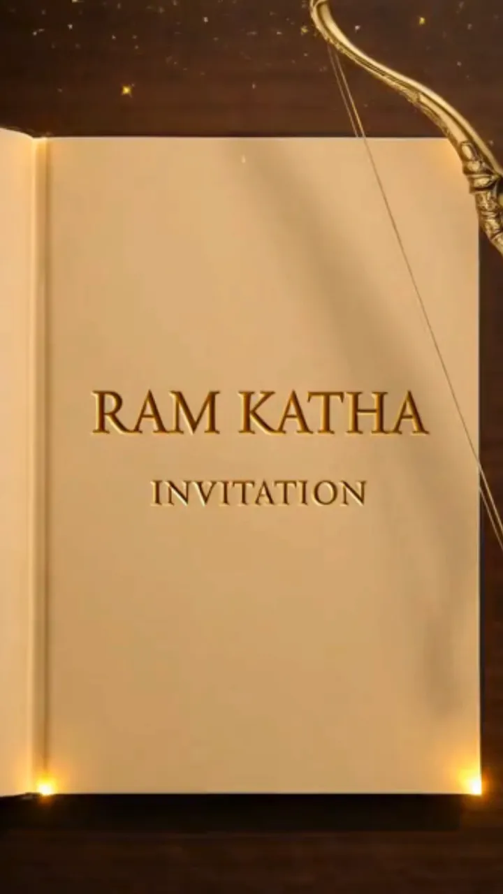 Ram Katha Invitation Video Story in Hindi Language