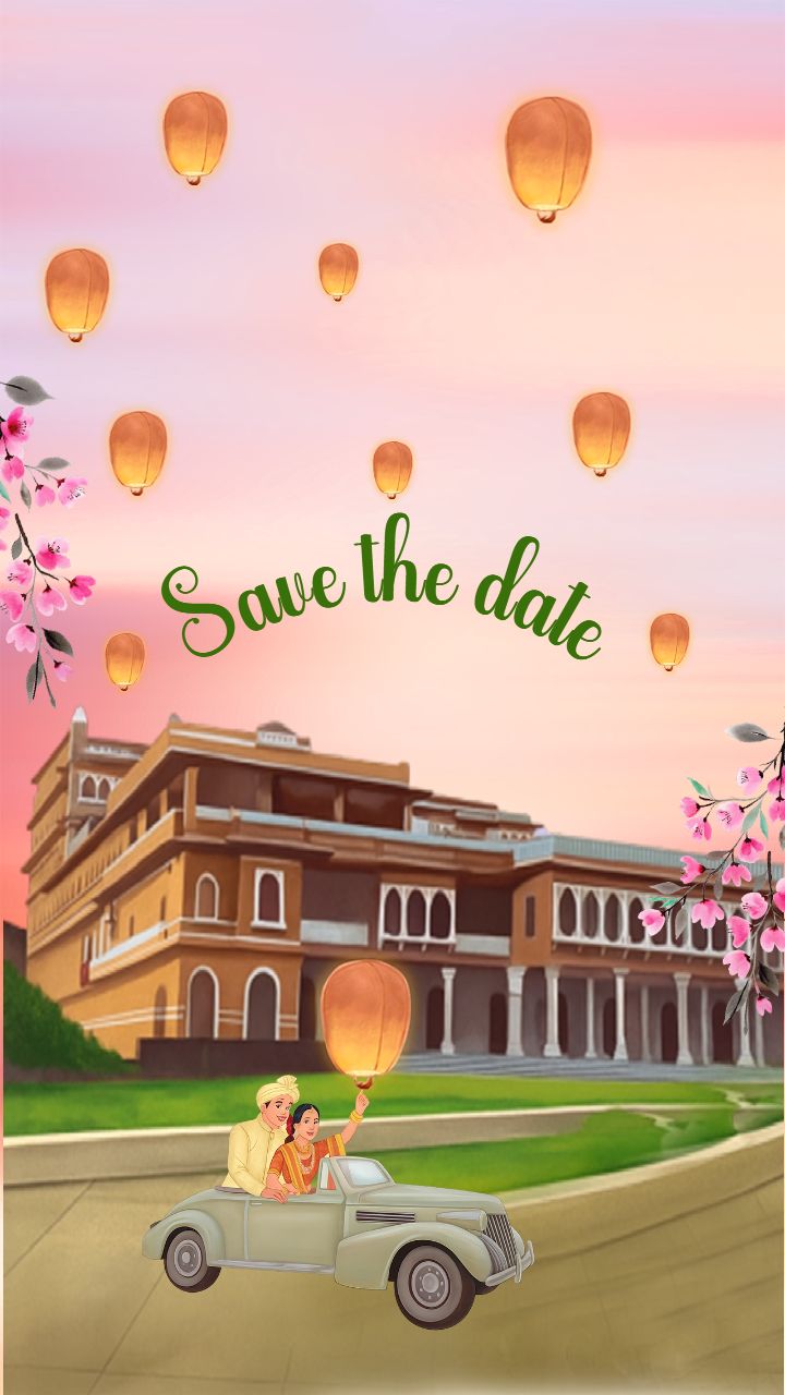 Customizable Save the Date Video Invitations