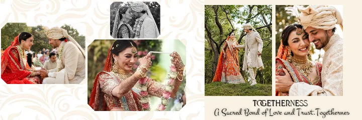 Wedding Album PSD With Elegant Couple Photo Design