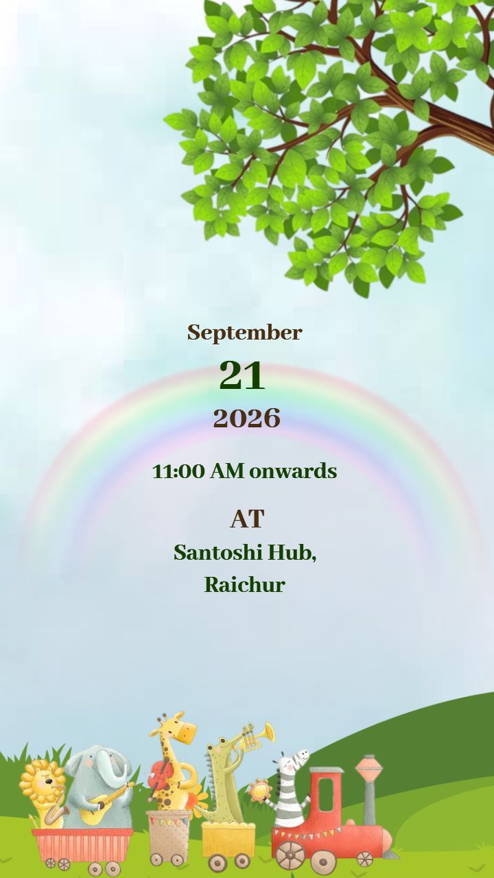 Invitation Video Of Baby Shower Function With Nature Theme