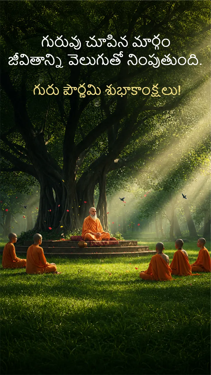 Guru Purnima Quotes in Telugu for Respect and Gratitude
