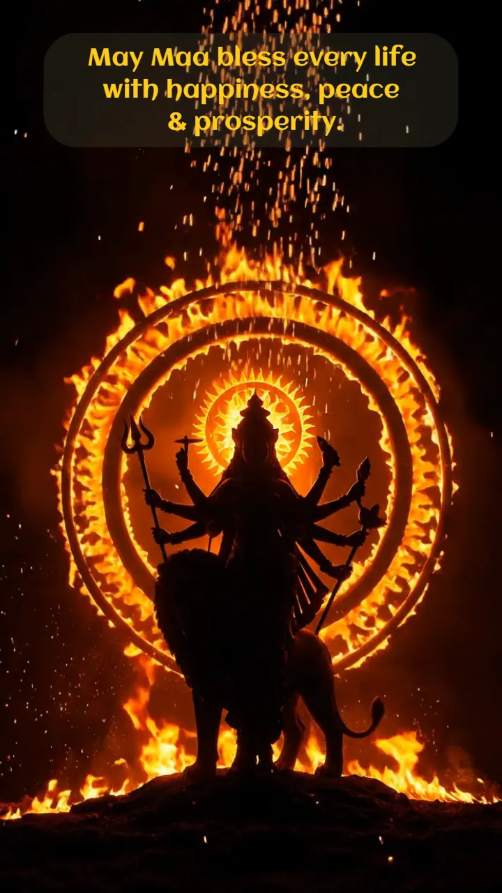 Navratri 3D Status Video for Maa Durga Devotional Wishes