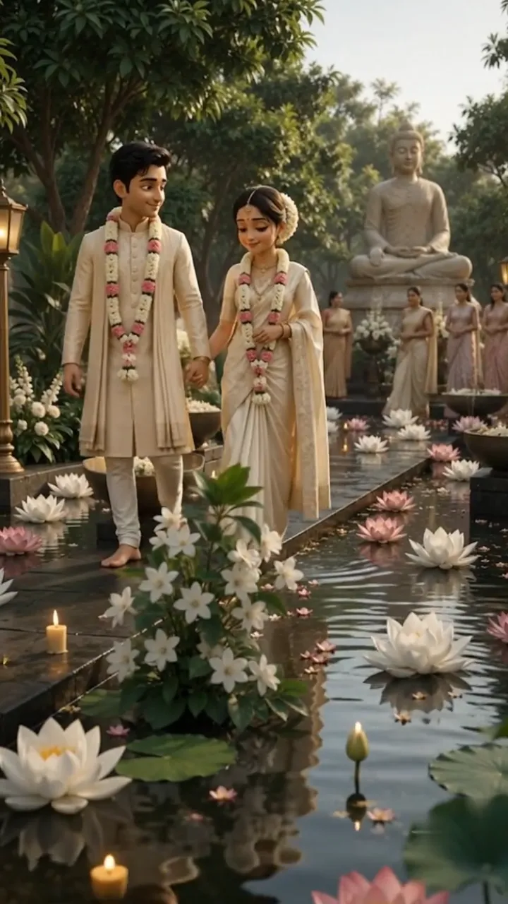 3D Buddhist Wedding Invitation Video for Sacred Weddings