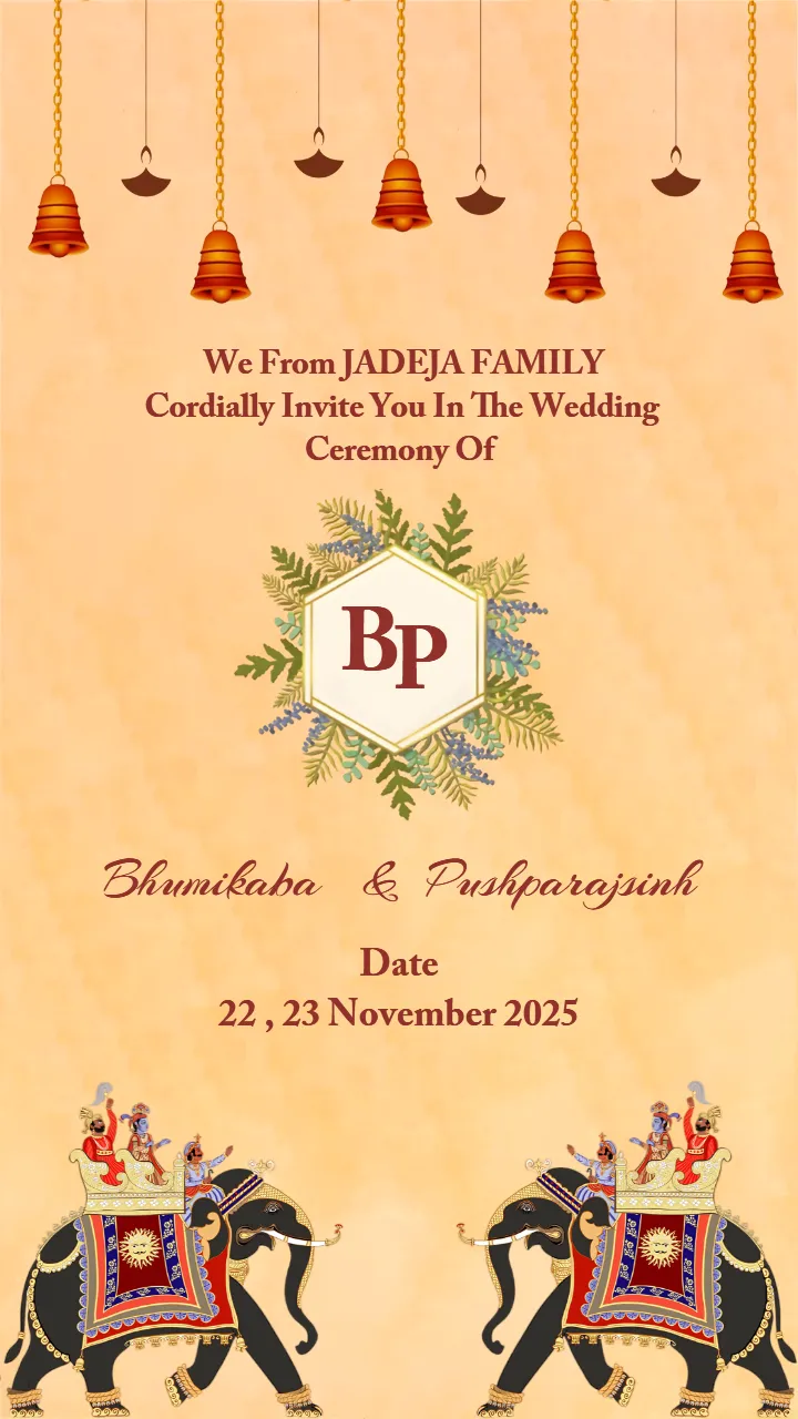 Wedding Invitation Video for royal-style weddings