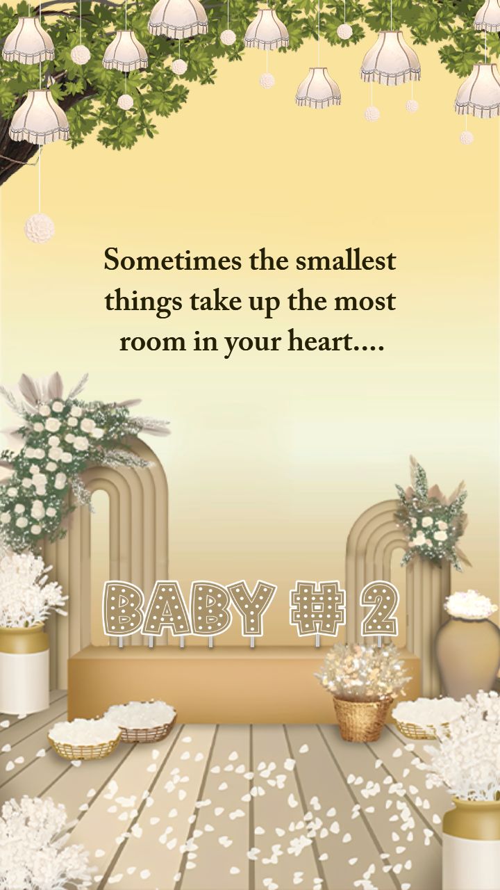 Baby Boy Announcement Video Template with Balloons