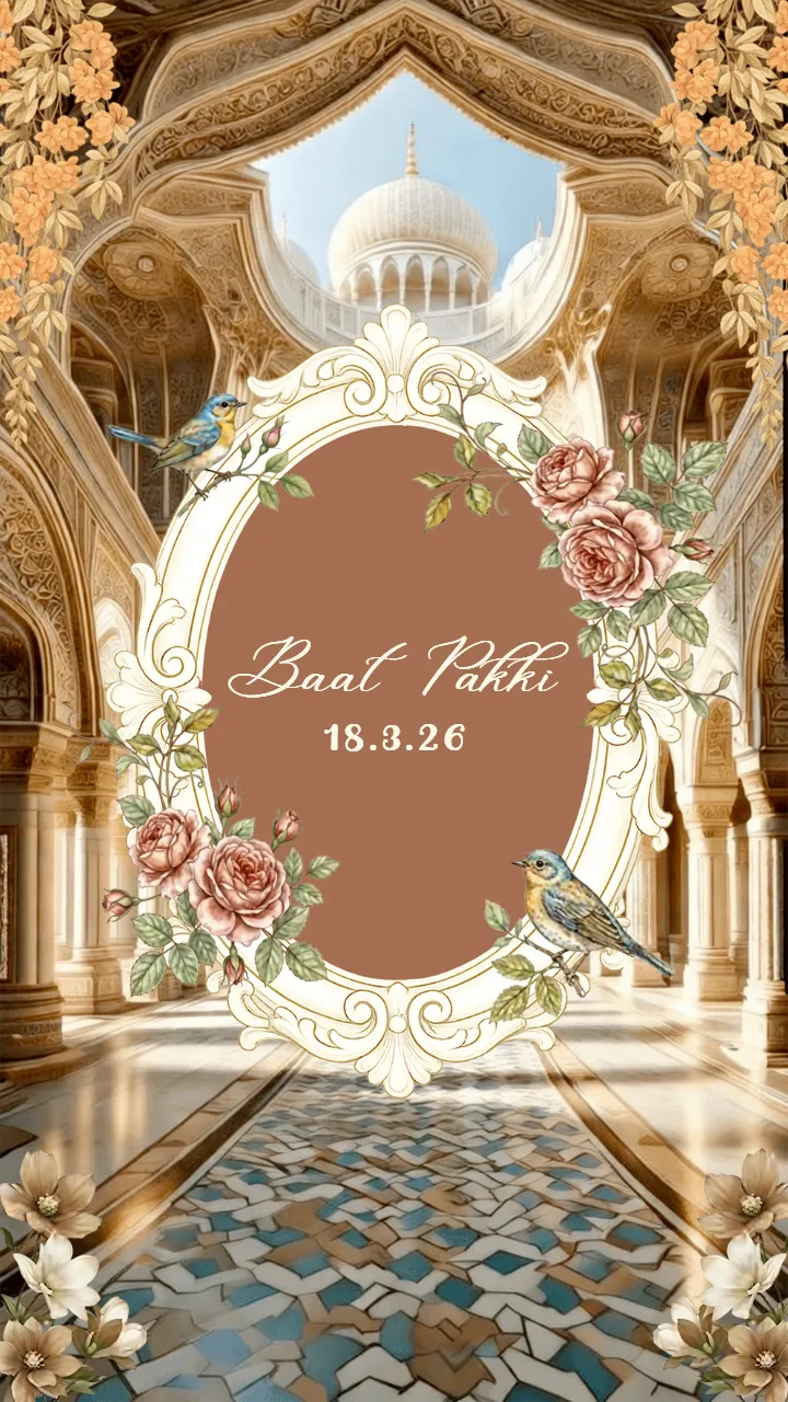 Baat Pakki Invitation Video Template With Luxury Style