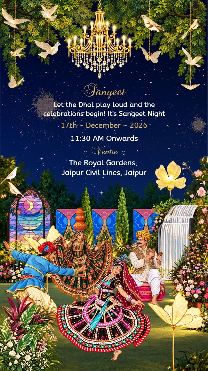 Wedding Invitation Video for Jaipur Palace Wedding Scenes