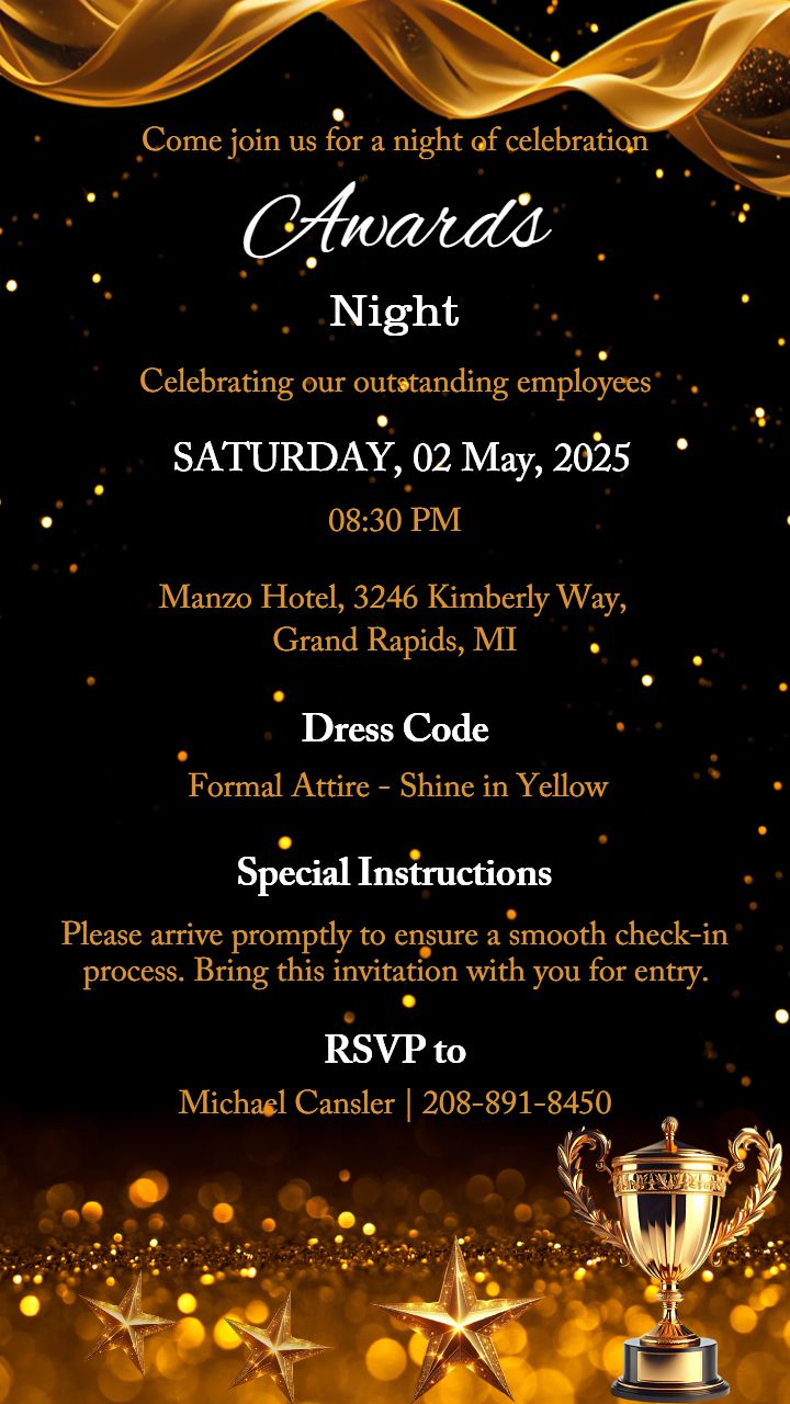 Download Award Night Ceremony Invitation in English