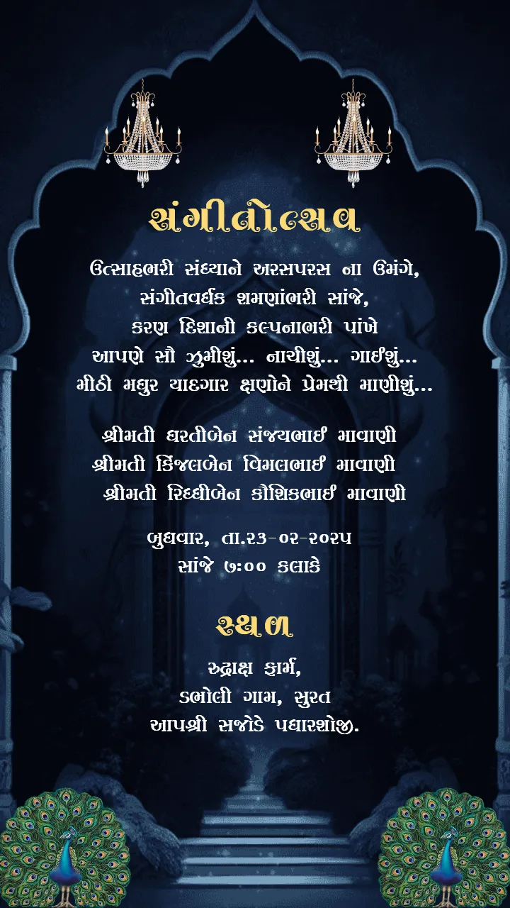 Gujarati Wedding Invitation Card Designs for Marriage