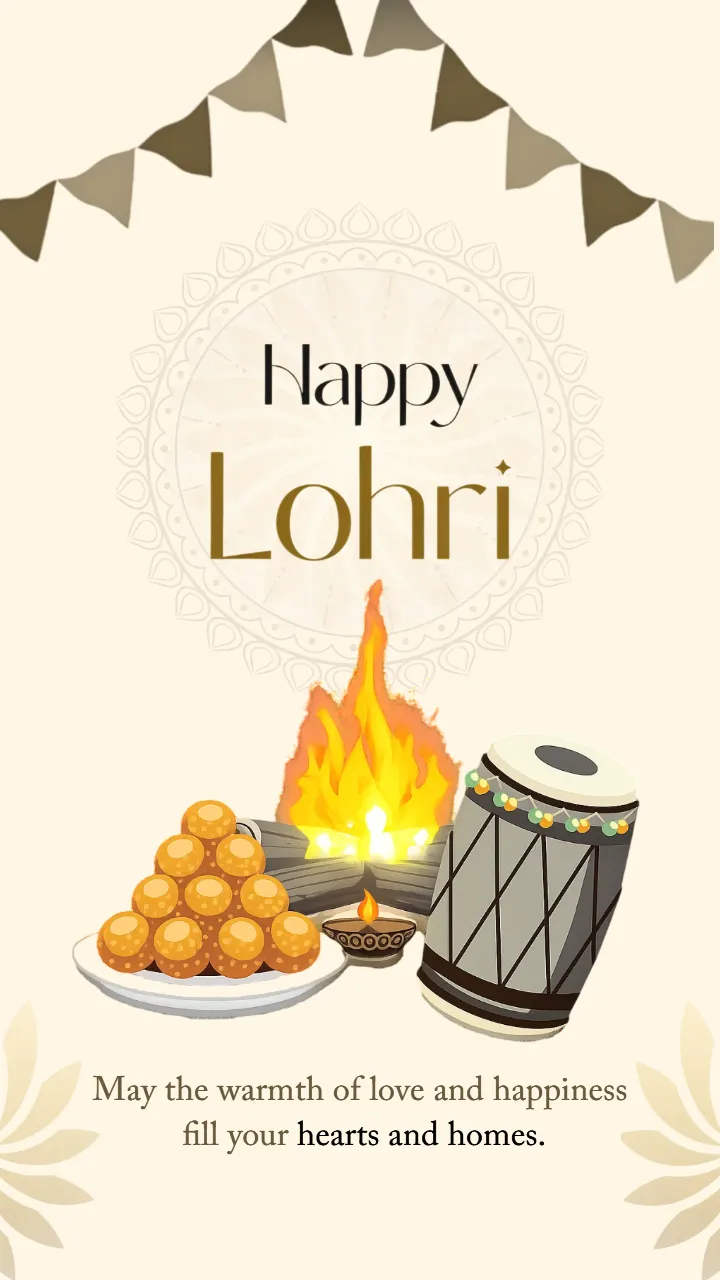 Happy Lohri Animated Images to Share Festival Joy