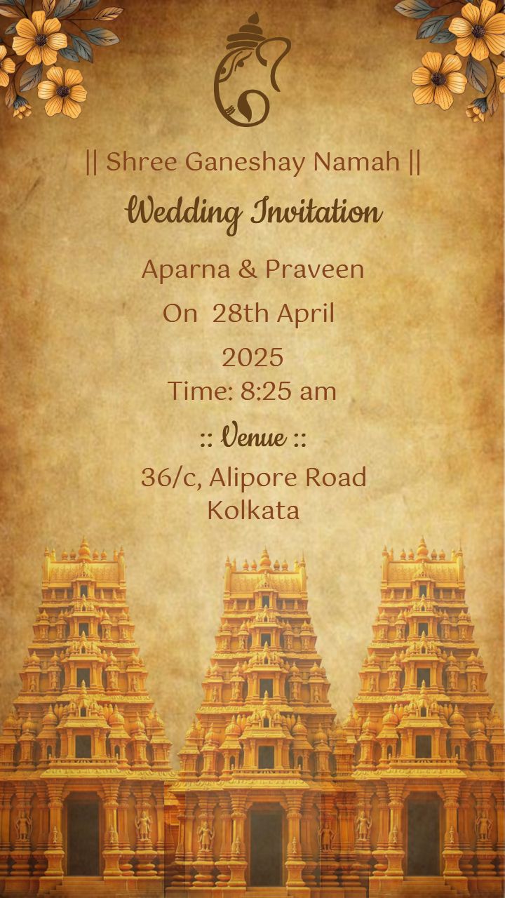 Bengali Wedding Invitation Card Online with Divine Touch