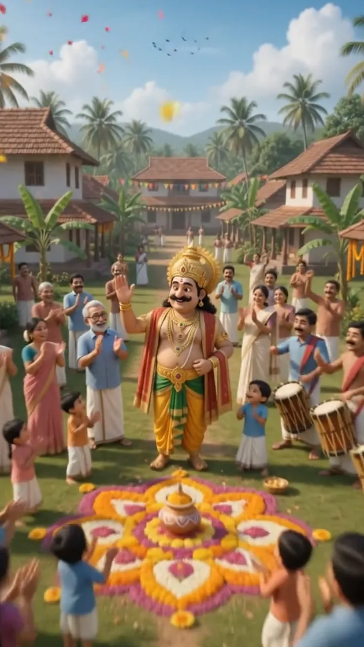 3D Onam Invitation Video