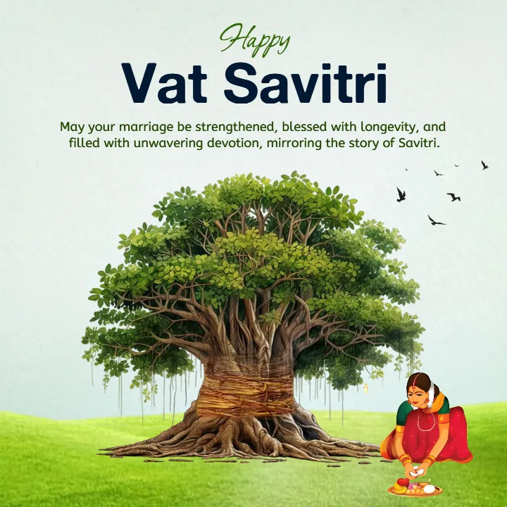 Happy Vat Savitri Wishes English for Love and Blessings