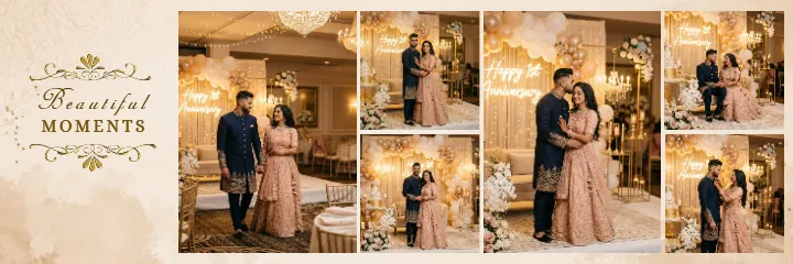 First Anniversary Party Album Design Ideas for Couples