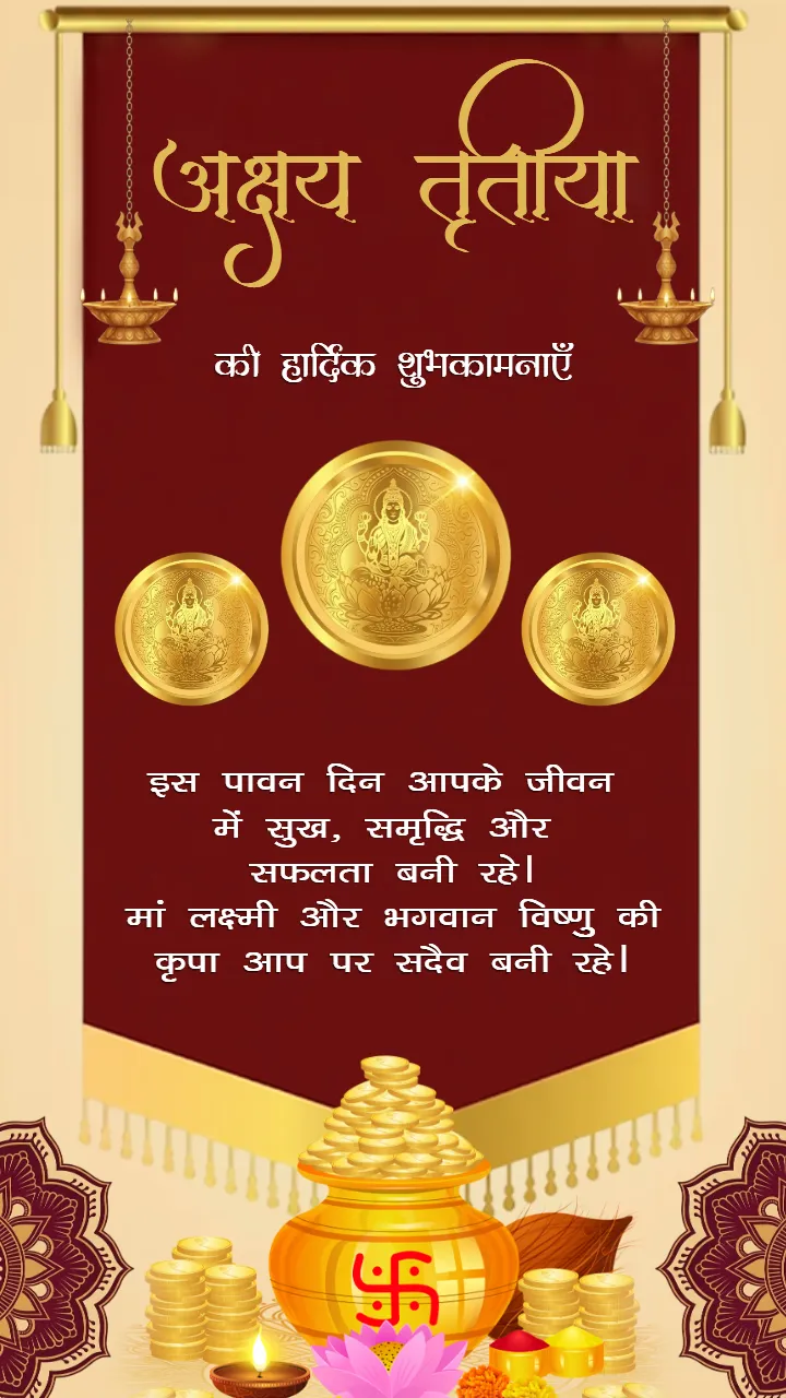 Happy Akshaya Tritiya Status Video in Hindi for WhatsApp