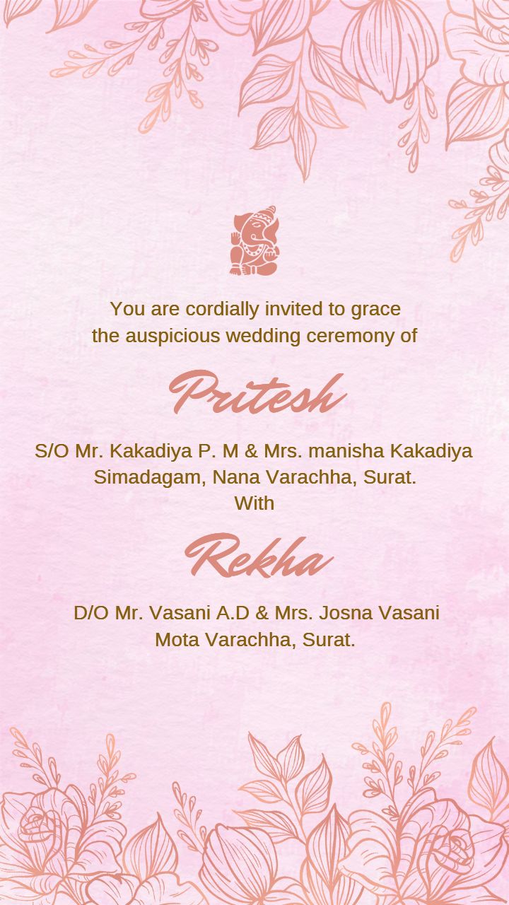 Designer Wedding Invitations Card Online for Indian Themes