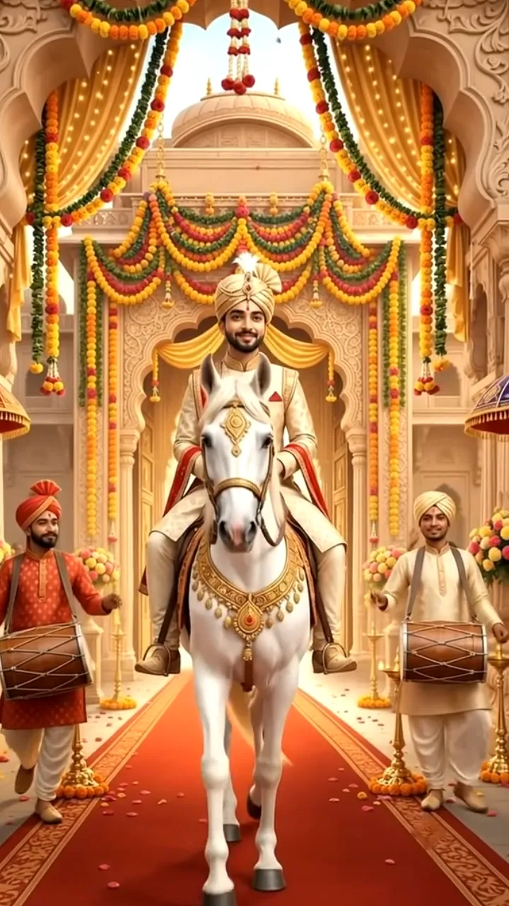 Wedding Invitation Video With Elegant Royal Marriage Theme