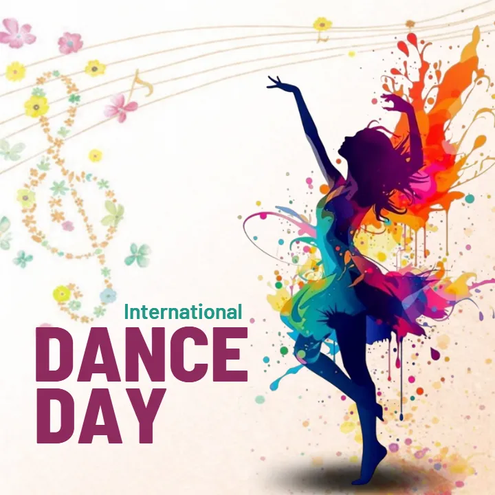 International Dance Day Image in English for Social Media