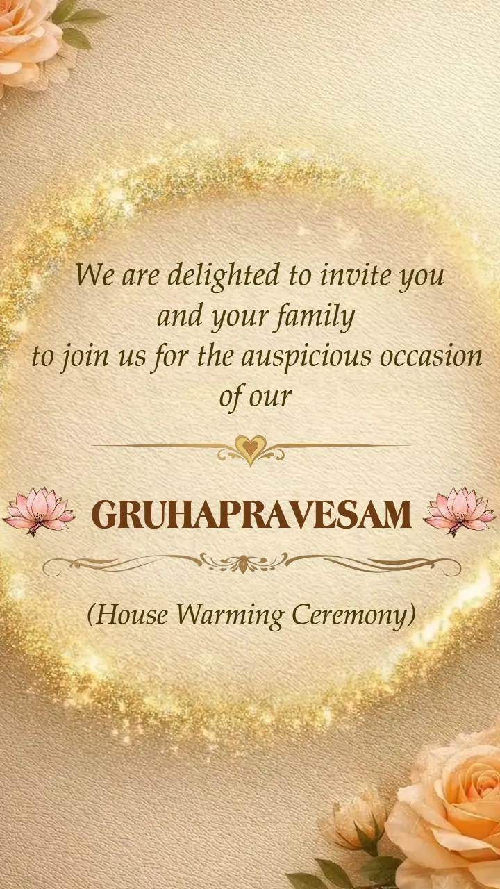 House warming ceremony invitation video with Ganesha theme