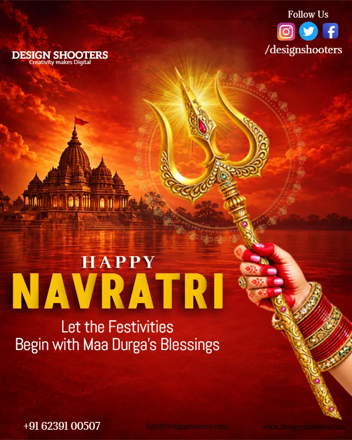 Navratri Branding Post Designs for Festive Promotion